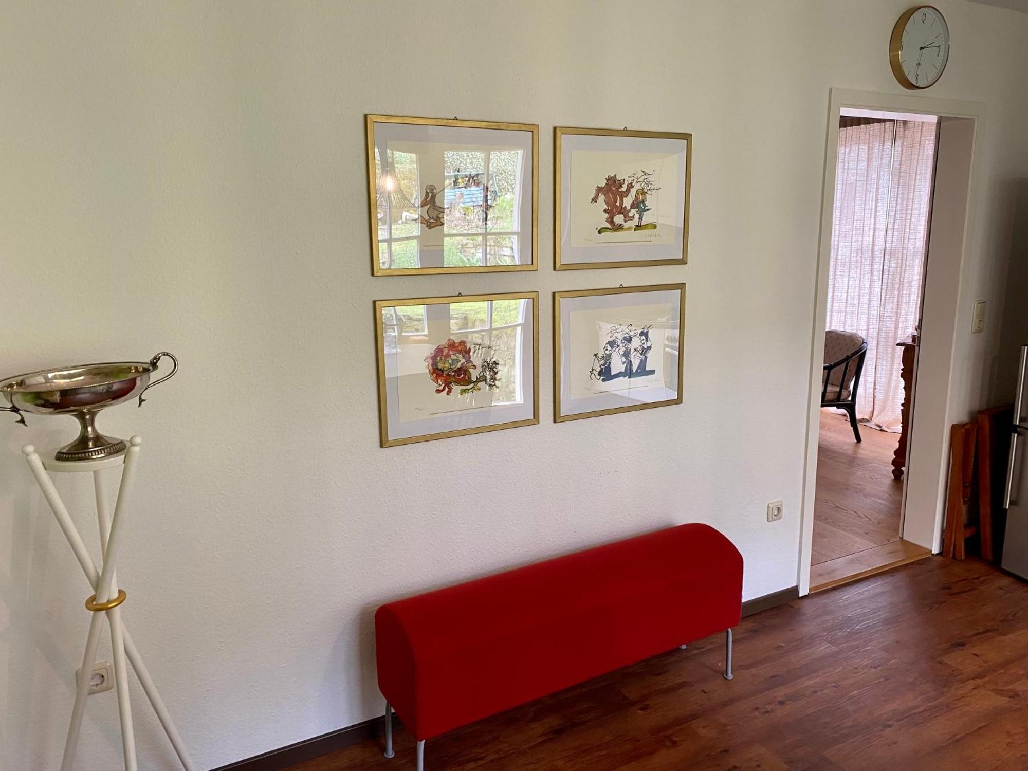 באד קארלסהפן Eine Gemuetliche Ferienwohnung Mit Garten מראה חיצוני תמונה